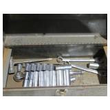 Tool Box with Assorted Sockets and Wrenches
