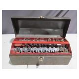 Tool Box with Assorted Sockets and Wrenches