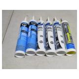 Mixed Lot of 6 Caulk Tubes