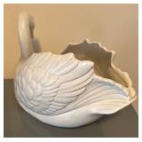 LL  - Vintage Fitz & Floyd Swan Planter