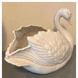 LL  - Vintage Fitz & Floyd Swan Planter