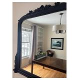 DR -Vintage Wall Mirror with Ornate Black Frame