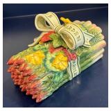 LL  - Fitz & Floyd Herb Garden Canister, Serving Dish and Planter Set