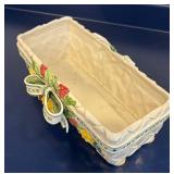 LL  - Fitz & Floyd Herb Garden Canister, Serving Dish and Planter Set