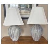 FR - Pair of Drip Glaze Table Lamps