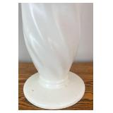 DR - Vintage Hull White Ceramic Vase