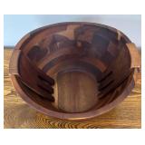DR - Fabio Viviani Toscana Wooden Serving Bowl with Salad Hands