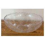DR - Vintage Crystal and Glass Etched Bowl Covered Butter Dish, Cruet and More