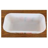 DR - Vintage Fire-King Baking Dish and Red Wing Hand Painted Platter