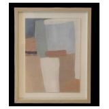 LL  - Pair of Abstract Framed Prints