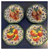 LL  - Set of 4 Fitz & Floyd Fruit Plates