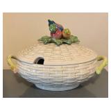 LL  - Fitz and Floyd Ceramic Soup Tureen