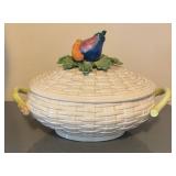 LL  - Fitz and Floyd Ceramic Soup Tureen