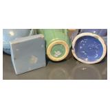 LL  - Set of 3 Vintage Art Deco Ceramic Vases