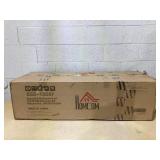 HOMCOM 51" Ottoman Storage Bench, Linen Fabric Storage Chest with Lift Top, Tufted Ottoman with Storage for Living Room, Entryway, Bedroom, Gray