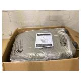 HOMCOM Faux Leather Manual Recliner, Adjustable Swivel Lounge Chair with Footrest, Armrest and Wrapped Wood Base for Living Room, Gray (Maybe Missing Hardware)