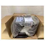 HOMCOM 28" Swivel Bar Height Bar Stools Set of 2, Armless PU Leather Upholstered Barstools Chairs with Nailhead Trim and Wood Legs, Brown (Maybe Missing Hardware)