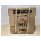 HOMCOM 1.1 Cu.Ft Countertop Mini Freezer, Compact Upright Freezer with Removable Shelves, Silver (Transit Damage)