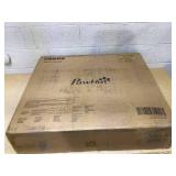 PawHut Dog Crate Furniture with Soft Water-Resistant Cushion, Dog Kennel End Table with Drawer, Puppy Crate for Small Dogs Indoor with 2 Doors, White 31.5" x 22.75" x 29.5"