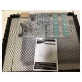 PawHut Dog Crate Furniture with Soft Water-Resistant Cushion, Dog Kennel End Table with Drawer, Puppy Crate for Small Dogs Indoor with 2 Doors, White 31.5" x 22.75" x 29.5"