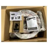 HOMCOM Recliner Chair with Ottoman, 360° Swivel Reclining Chair with Wood Base and Matching Footrest, Grey