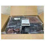 Outsunny Dual Chamber Compost Tumbler Bin, Outdoor Tumbling Composter with 24 Ventilation Openings and Steel Legs, 34.5 Gallon