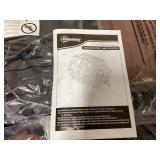 Outsunny Dual Chamber Compost Tumbler Bin, Outdoor Tumbling Composter with 24 Ventilation Openings and Steel Legs, 34.5 Gallon