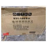 HOMCOM Retro High Back Armless Royal Accent Chair Fabric Upholstered Tufted Seat for Living Room, Dining Room and Bedroom, Blue