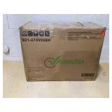 Vinsetto Microfibre Massage Office Chair, Heated Reclining Chair with Footrest, Double-tier Padding, Swivel Wheels, Black