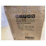 Vinsetto Microfibre Massage Office Chair, Heated Reclining Chair with Footrest, Double-tier Padding, Swivel Wheels, Black