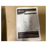 Vinsetto Microfibre Massage Office Chair, Heated Reclining Chair with Footrest, Double-tier Padding, Swivel Wheels, Black