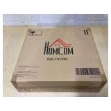 HOMCOM Electric Fireplace, Freestanding Heater with LED Log Flame, Overheat Protection and Remote Control, 1400W, White Fireplace Insert Dimension: 18" W x 5" D x 17.25" (Missing Mantel)