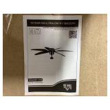 HOMCOM 52" Reversible Indoor Ceiling Fan with Light, Modern Mount LED Lighting Fan with Remote Control, for Bedroom, and Living Room, Gray