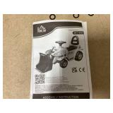 HOMCOM 3 in 1 Ride On Toy Bulldozer Digger Tractor Pulling Cart Pretend Play Construction Truck (Maybe Missing Hardware)