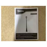 Outsunny 94.5" Solar Lamp Post Light, Dusk to Dawn Vintage Style Street Light, Aluminum Solar Powdered Lamp, PIR Motion Sensor for Garden, Lawn, Pathway, Driveway, Brown