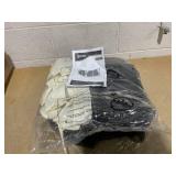 Outsunny 13x13 Gazebo Netting Mosquito Netting Screen with Zippers, Black Rings, High-Quality Polyester, Washable, Black