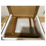 HOMCOM Retro Side Table, End Table with Storage Drawer and Open Shelf for Living Room, Bedroom, Dark Coffee