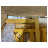 Outsunny 4FT Folding Outdoor Bench, 2-Seater Wooden Garden Bench with Slatted eat and Back, Patio Bench Outdoor Loveseat with Armrests for Backyard, Porch, Park, Natural (Minor Transit Damage)