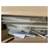 HOMCOM 10 Gallon Farmhouse Kitchen Cabinet with Hidden Trash Can and 2 Drawers, Tilt Out Trash Can Cabinet for Kitchen, White