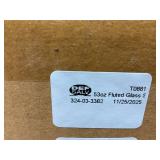 LOT OF 4 Fluted Glass Storage Canister with Wood Lid - Hearth & Hand with Magnolia