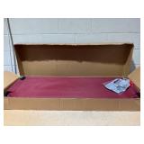 Outsunny 3-Person Porch Swing with Stand, Outdoor Swing for Patio Porch with Adjustable Tilt Canopy and Comfortable Swing Bench-Style Seat, Steel Frame, Wine Red