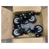 PawHut 43" Heavy Duty Dog Crate, Strong Steel Foldable Large Dog Crate with 4 Lockable Wheels, Double Doors, Openable Top and Removable Trays for Medium and Large Dogs, Black  43" x 28" x 33.75"