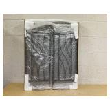 HOMCOM 3-Panel Folding Fireplace Screen, Metal Mesh Fire Spark Guard for Wood Burning, 49.5" x 31.5", Black