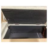 HOMCOM 36" Ottoman with Storage, Storage Ottoman Bench with Lift Top and Rubberwood Legs, Linen Upholstered Entryway Bench with Seating for Living Room, Bedroom, Holds up to 330 lb, Beige