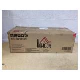 HOMCOM 36" Ottoman with Storage, Storage Ottoman Bench with Lift Top and Rubberwood Legs, Linen Upholstered Entryway Bench with Seating for Living Room, Bedroom, Holds up to 330 lb, Beige