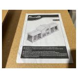 PawHut 90.5" Wooden Rabbit Hutch Bunny Cage Pet Playpen House Enclosure with Double Side Run Boxes, No Leak Tray, Ramp, for Rabbits, Chickens, Ducks, Guinea Pig and Small Animals, White