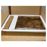 HOMCOM C-Shaped Sofa Side Table Mobile End Table with Storage and Wheels for Living Room,Office, Rustic Brown