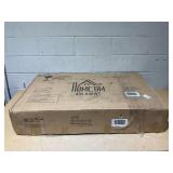 HOMCOM Dining Table Set for 4, 5 Piece Modern Kitchen Table and Chairs, Solid Wood Dining Room Set for Small Spaces, Breakfast Nook, White 42.5"L X 25.5"W X 29.5"H;