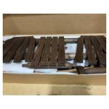 Outsunny Wood Adirondack Patio Chair Bench with Center Coffee Table, Perfect for Lounging and Relaxing Outdoors Carbonized