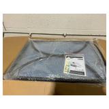 Outsunny Outdoor Recliner Chair, Reclining Patio Lounge Chair with Comfy Cushions, Footrest, Armrests, PE Wicker for Balcony, Porch, Blue